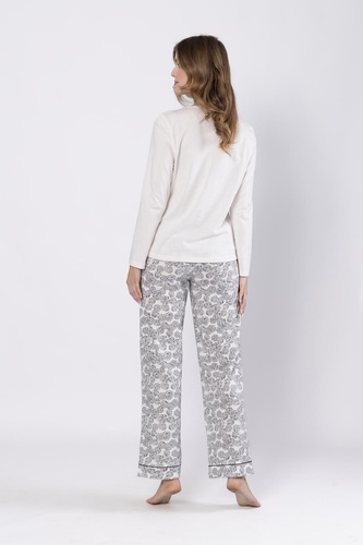 Pijama Baśka 1698 Leveza, neagră - clasică, din două piese, confortabilă