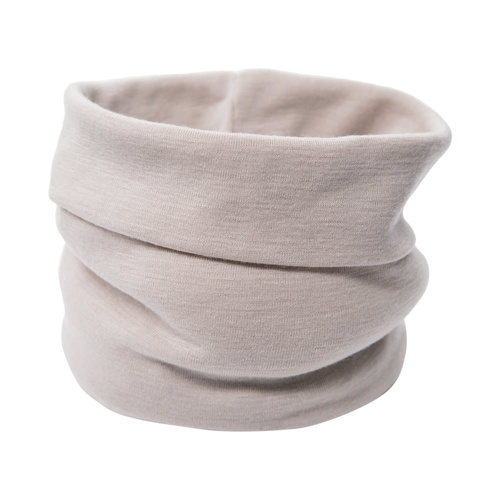 Esarfa pentru copii Eevi din lana merinos - bej, moale si respirabila