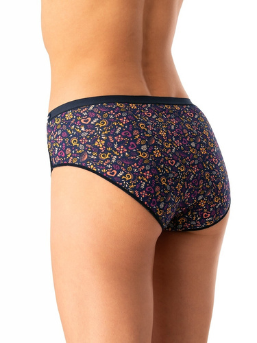 Slip dama Key LPC 760 roz bleumarin - bumbac, confortabil, set 2 piese