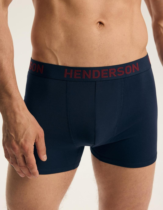 Boxeri bărbați Henderson 45486 Fawn, 2 bucăți, bumbac, cu talie lată și logo