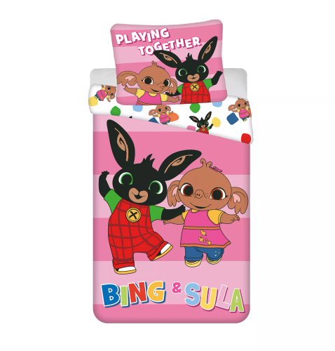 Lenjerie Bing Iepurașul și Sula 140x200 bumbac Jerry Fabrics