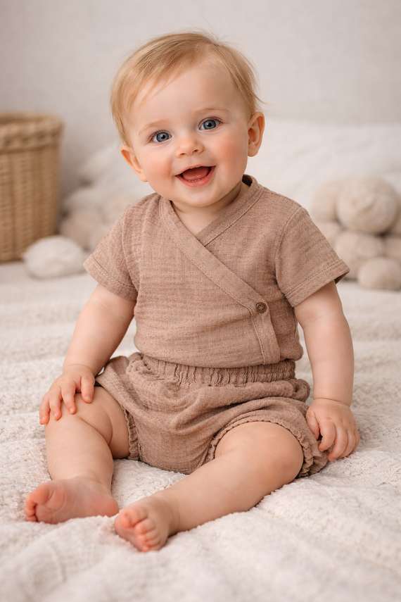 Sutien din dantelă Soft Lace Lunéa latte– fără balene, susținere delicată zilnică