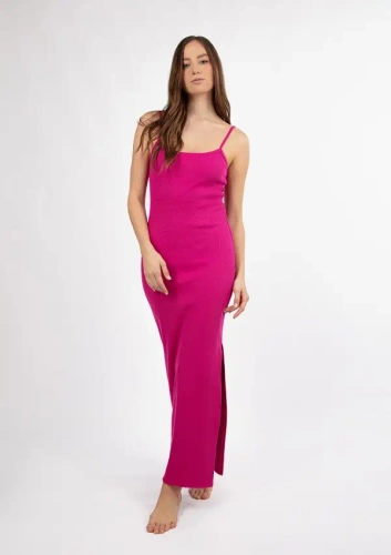 DK-K-P7 Rochie din bumbac DKaren - fucsia
