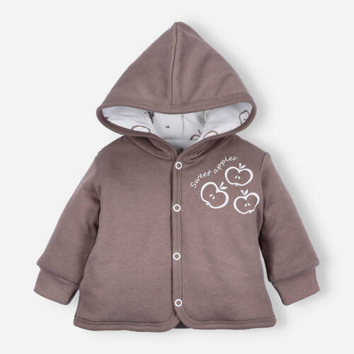 ABN-5308/CZE Happy Apples Geaca din bumbac organic Nini raspberry