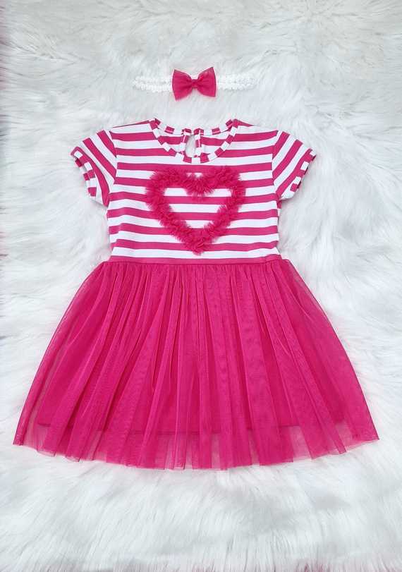 Rochie Gracja Bambarillo cu maneca scurta, roz