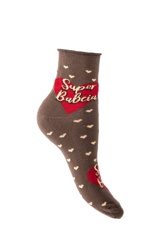 K90Z Șosete pentru bunici nepresate Modă italiană 