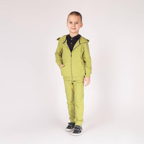 169542 Hanorac cu glugă Nicol - lime