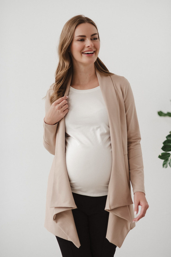 Cardigan de maternitate Mama Wrap Milk&Love bej