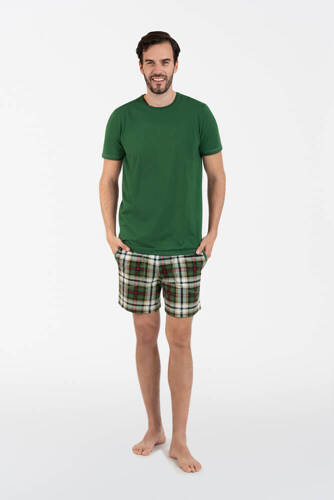 Seward Bis Pijama cu mânecă scurtă pentru bărbați Italian Fashion - verde