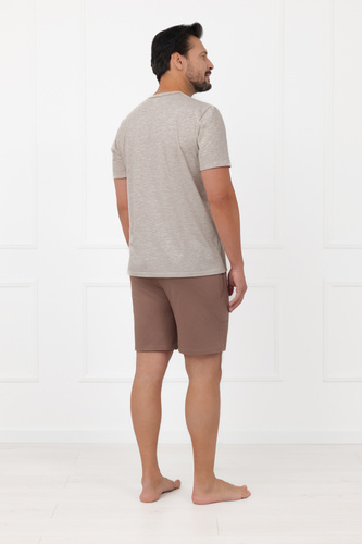 Pijama bărbați Shiba Italian Fashion 100% bumbac șort mânecă scurtă