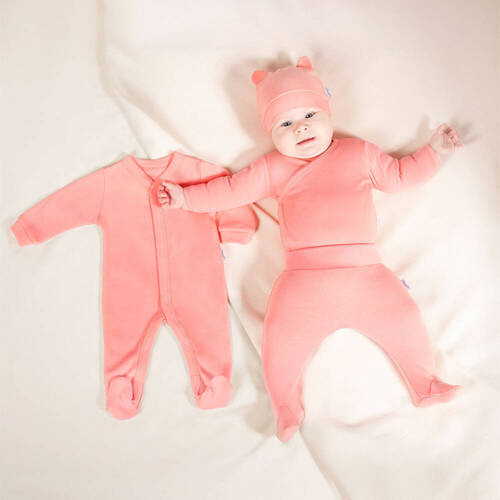 4903 Set 4 piese, neted, Nicol - coral