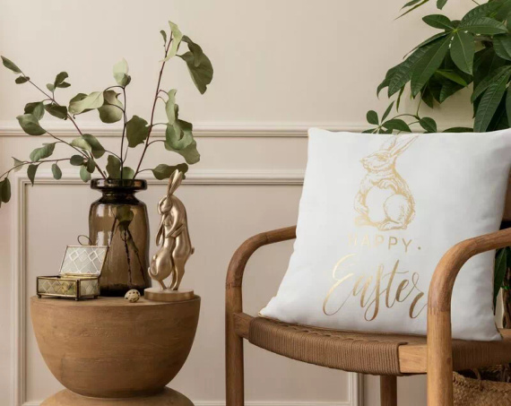 Eurofirany Wiosna 43 – față de pernă decorativă pascală stilată