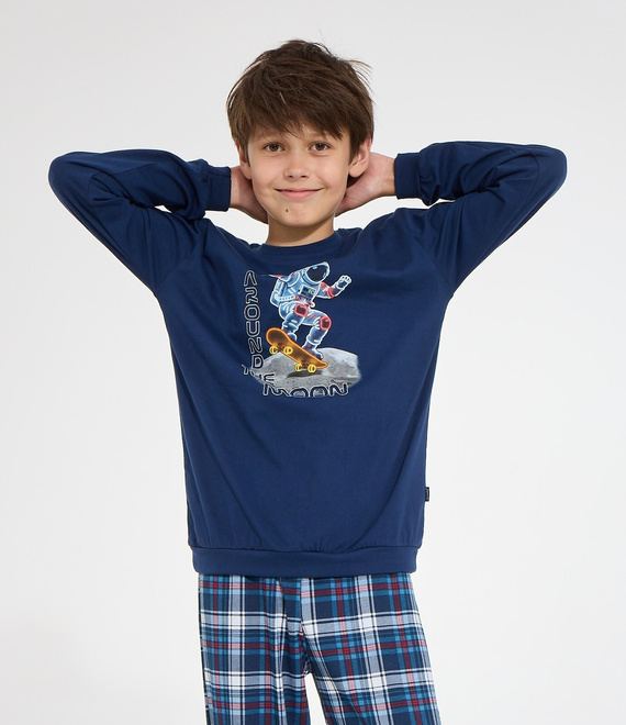 Pijamale băieți Cornette Young Boy 966/191 Astronaut 100% bumbac