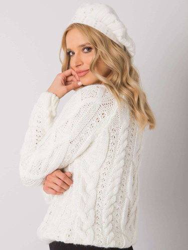 AT-CZ-DM-39055 Paris ecru șapcă beretă damă