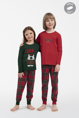 Pijama pentru copii Tess Italian Fashion - roșu/print