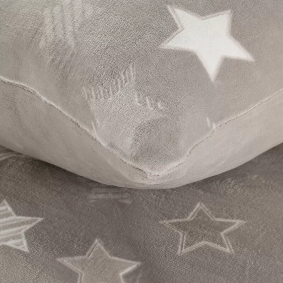 Lenjerie de pat din velur Flano 4 stele Eurofirany bej