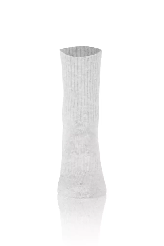 S150D Jumătate de șosete lungi din terry Italian Fashion - melange deschis