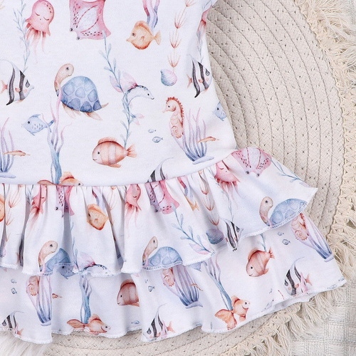 ABN-5486 Rochie pentru bebeluși Underwater World Nini – bumbac organic, ușor și moale