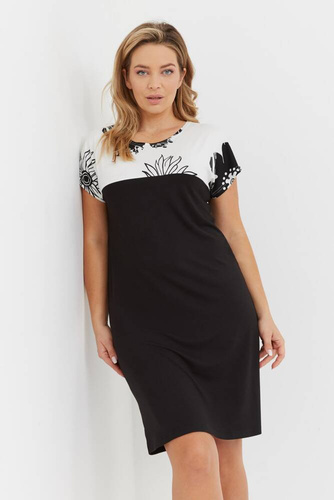 742 Elle Forex cămașă de noapte - negru