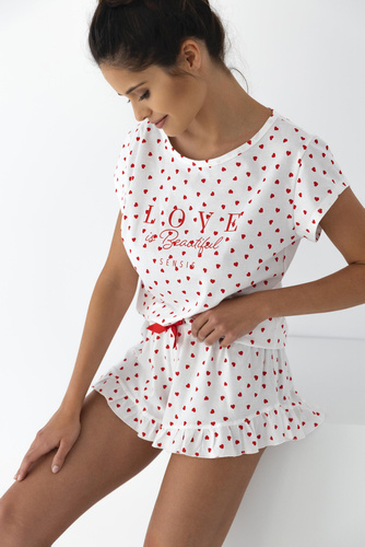 Pijamale Sensis pentru femei Justine - Crem