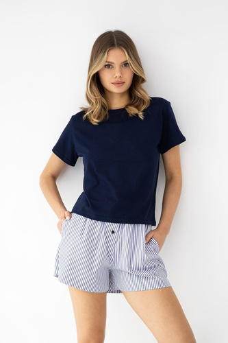 Pijama damă Finley Sensis bumbac pantaloni scurți confort vară