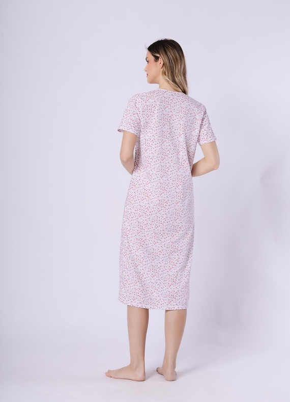 Cămașă de noapte damă Oriana 1723/1760 Leveza, 100% bumbac, mânecă scurtă