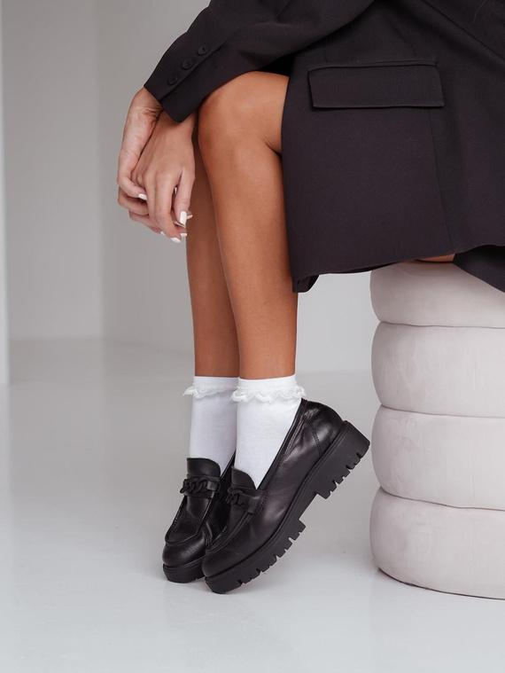 0897 Ciorapi dama Milena cu dantela - alb 2