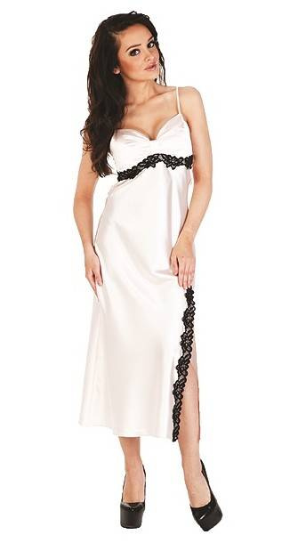 926 Kleoree Cămașă de noapte lungă De Lafense - perlă