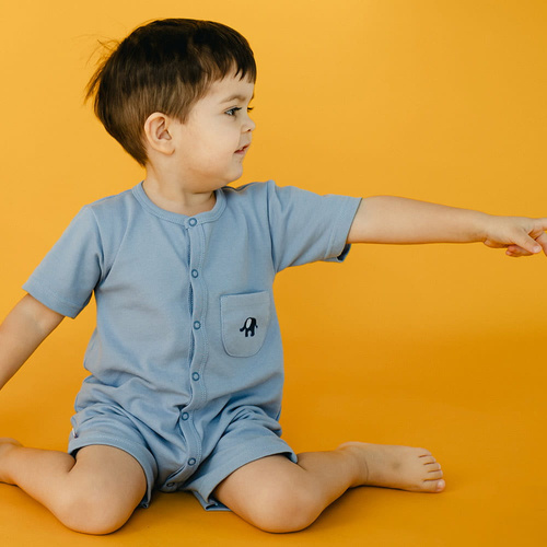 Baby Elephant Rampers Eevi - albastru