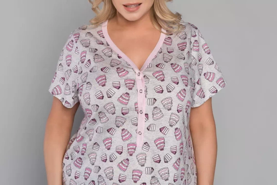 Dolce Cămașă cu mânecă scurtă pentru femei Italian Fashion - print