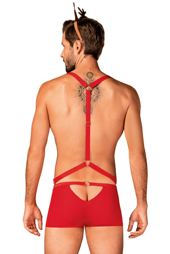 Mr Reindy strój Pan Renifer Obsessive czerwony 