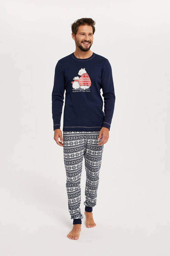 Arktyka Pijama pentru bărbați Italian Fashion - albastru marin