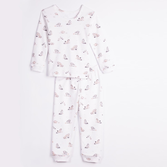 228036 Nicol FARMA Pijamale pentru copii 100% bumbac, lungi, cu animale