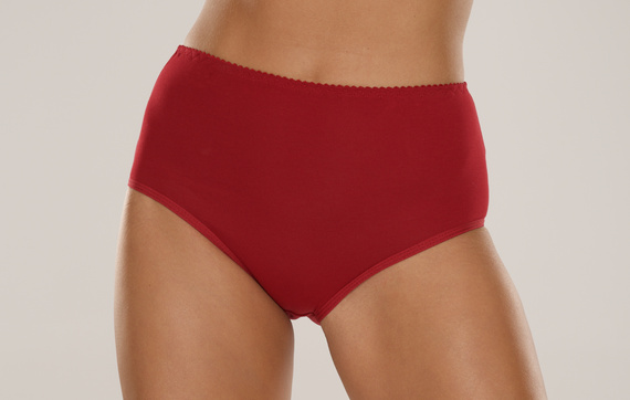 018 Sara Chiloți cu talie înaltă De lafense - burgundy