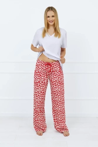 Evora Pantaloni de pijama pentru femei, lungi Italian Fashion - print