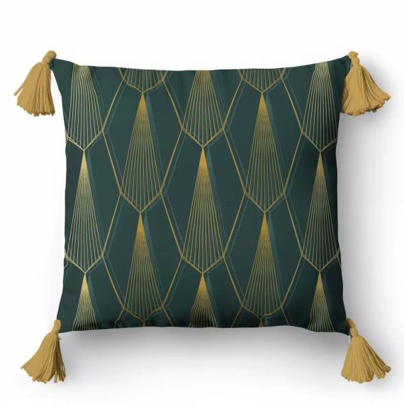 5398 A Ornamente decorative fata de perna Panama 58 Detexpol verde sticla