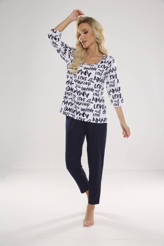 632 Amazing Forex Pijama pentru femei - alb-verde