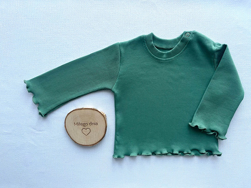 BI005 Bluza fetita cu maneca lunga Mamatti - verde