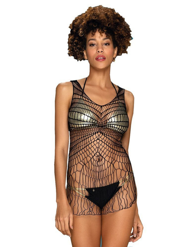 D607 Narzuta plażowa Koszulka Obsessive czarny 