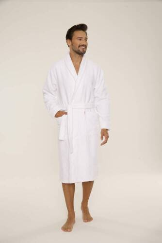 735 Manuele halat de bărbați De Lafense - alb