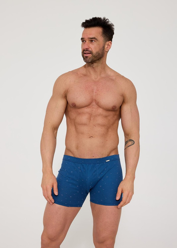 904/128 Boxeri bărbați Cornette Prime – bumbac cu elastan, croială mulată, modelați, în cutie cadou