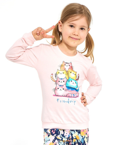 Pijamale pentru fete Cornette Kids Girl 594/210 Friendship 100% bumbac