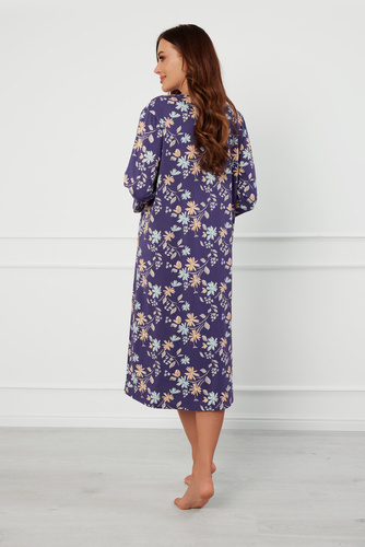 Pulia cămașă de noapte, mânecă 3/4 Modă italiană - print