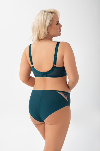 Sutien moale Gorsenia K 950 Glen - marin, dantelă, fără sârmă, curele reglabile