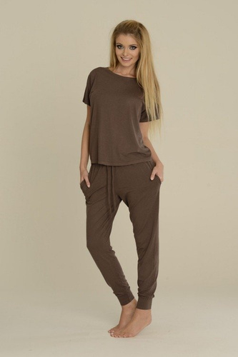 524 Paula Pijama de damă De Lafense - mocca