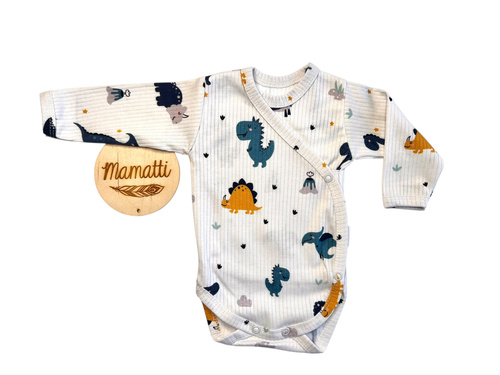 Body Wrap Mamatti cu mâneci lungi BD15526 – 100% bumbac | OEKO-TEX | Calitate poloneză