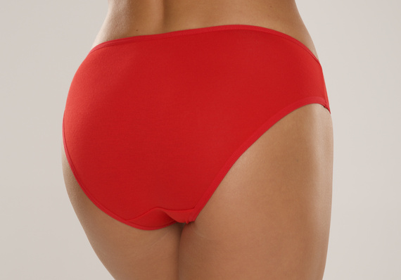 004 Limited Chiloți pentru femei De Lafense - clasic, talie joasă, viscoză - roșu