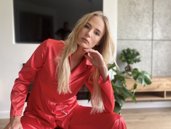 934 Classic Forex pijama pentru femei - roșu