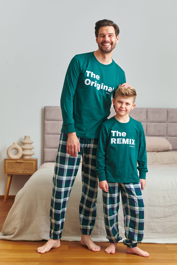 7341 Doctor Nap – Pijamale bărbați „The Original” | 100% bumbac, producție poloneză - smarald