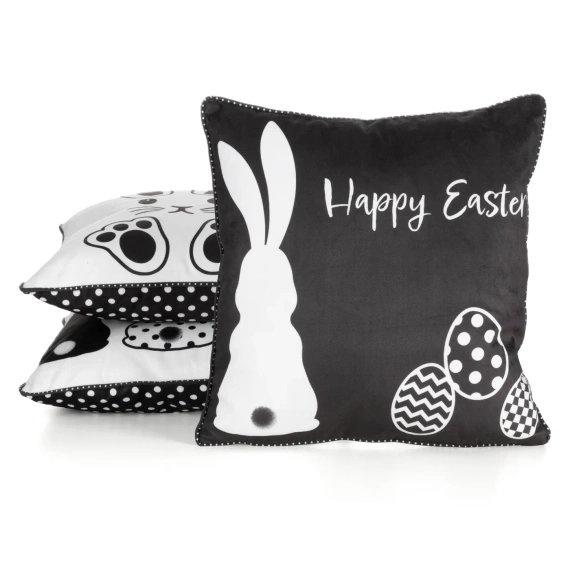 Fata de perna Spring 5 Paste cu imprimeu de catifea, Eurodraperii, neagra